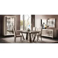 AEA Klassischer Design Esstisch Tisch Italienische Stil Möbel Tische Hell Braun