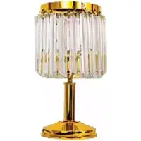 AEA Tischlampe Tischleuchte Lampe Leuchten Luxus Gold Lampen Tisch Kristall
