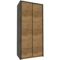 AEA Stoffschrank Kleiderschrank aus Stoff Garderobe Schrank Kleiderstange
