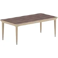 AEA Couchtisch Modern Beige Braun Holzoptik Elegante Beine für Wohnzimmer Design
