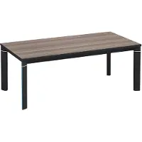 AEA Couchtisch Modern Holzoptik Braun Schwarz Rechteckig Wohnzimmer Design Tisch
