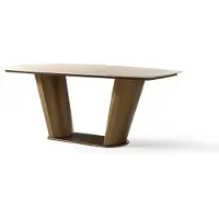 AEA Eleganter braun Esstisch aus Holz im modernen Design Hochwertig Möbel