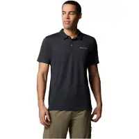 Columbia Tech Trail Utility Short Sleeve Polo Noir L Homme