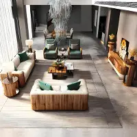 AEA Komplett Set Sofagarnitur 4tlg. Sitzer Sideboard Design 5tlg Wohnzimmer Gruppe