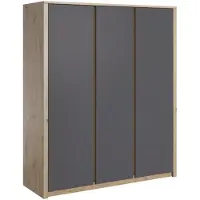 AEA Armoire en tissu Armoire penderie 2 barres de penderie stables