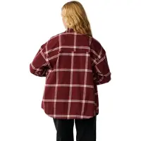 Rip Curl Venture Flannel Long Sleeve Shirt Rouge M Femme