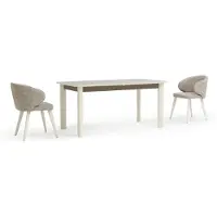 Xl Moebel Gmbh Élégant ensemble de salle à manger 3 pièces – table et 2 chaises pour votre intérieur