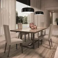 Xl Moebel Gmbh Ensemble de salle à manger moderne 5 pièces Pour toutes les salles à manger : table + 4 chaises