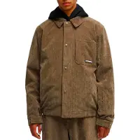 Dc-shoes - Veste isolante imperméable en velours côtelé - Snow Chief Jacket 10K Morel pour Homme - Taille L - Marron