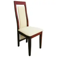 AEA Fauteuil en bois massif Fauteuil en bois cuir rembourré Chaises Gastro Design Salle à manger