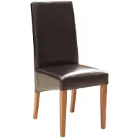 AEA Set 6x Gruppe Sessel Stuhl Garnitur Holz Lehn Polster Stühle 100%Leder Esszimmer