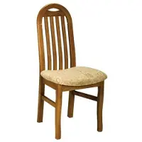 AEA Chaise design Set 1x Fauteuil Bois Textile Chaises Gastro Tissu Salle à manger Nouveau Polster