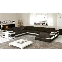 AEA Design Ecksofa Sofa Couch Polster Eckgarnitur Ledersofa Sofas Couchen U-Form