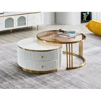 AEA Table basse salon meubles de luxe tables bois tables basses 80x40,5 table