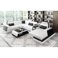 AEA Wohnlandschaft Ecksofa Sofa Design Couch Sofas Eckgarnitur Couchen Tisch 2tlg.
