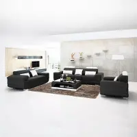 AEA Design Sofagarnitur Sofa 321 Sitzer Couchtisch Garnituren Leder Set Gruppe 4tlg