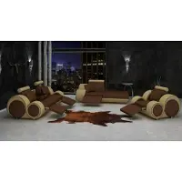 AEA Sofa Garnitur Leder & + USB,Sofagarnitur 3+Chaise+1 Wohnlandschaft