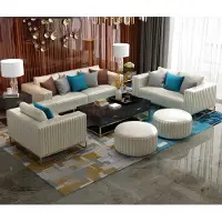 Xl Moebel Gmbh Chesterfield Metall Couch Polster Sitz Garnitur Sofa 3+1 Leder Design Garnituren