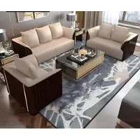 Xl Moebel Gmbh Klassische Design Garnitur Couch Sitz Polster Komplett Set 3+2 Holz Leder