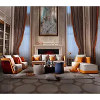 AEA Sofa Garnitur Design Couchen Sitz Polster Wohn Zimmer Garnituren 3+1+1 + Liege
