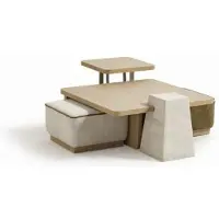 Xl Moebel Gmbh Stilvoller Brauner Couchtisch-Set Wohnzimmer Tische Abstelltische