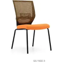 AEA Stoffstuhl in Grau mit Edelstahlgestell modern und elegant