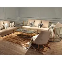Xl Moebel Gmbh Design Samt Sofa Couch Gruppe Garnitur 3+2+1 Metall Set Luxus Sofas 3tlg