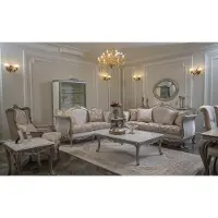 AEA Sofagarnitur 3+1+1Sitzer Couchtisch Beistelltisch Garnitur Sessel Sofas Set 5tlg