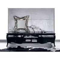 AEA Tv Ständer Sideboard rtv Lowboard Regale Wohnzimmer Holz Schwarz Kommode Tische