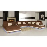 Xl Moebel Gmbh salon siège d'angle coussin en cuir ensemble canapé en forme de U ensemble d'angle big xxl