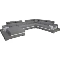 AEA Design cuir rembourré Siège Pièce Salon Canapé Canapé d'angle Designer Garniture XXL