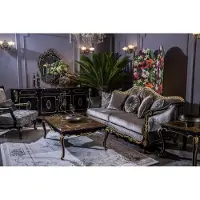 AEA Ensemble de canapés Canapé Commode Table d'appoint Table basse Fauteuil Ensemble de canapés 5 piÚces Nouveau