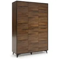AEA Kleiderschrank Stoff Garderobe mit Kleiderstange Schlafzimmerschrank