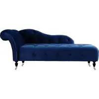 AEA Elegante Liege Chesterfield Liegen mit Knöpfen Samt Chaiselounge Chaiselongue