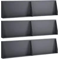 vidaXL Muret de soutènement, 6 pièces, 80 x 12 x 40 cm, acier, anthracite