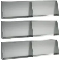 vidaXL Muret de soutènement, 6 pièces, 80 x 12 x 30 cm, acier galvanisé, argenté