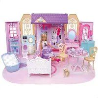 Colorbaby Maison de poupée Isabella-poupée Rosa Rosa Taille unique