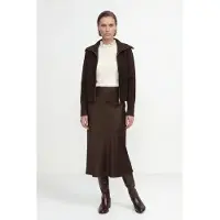 Rich & royal Jupe brun foncé