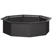 vidaXL Cheminée d'extérieur, noire, 80 x 80 x 25 cm, en acier