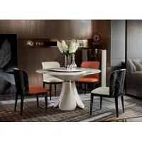 AEA Esstisch Leder Stein Tische Holz Luxus Moderne Design Möbel Tisch Esszimmer