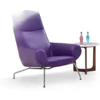 AEA Lila Lounge Club Sessel Fernseh Club Relax Leder Couch Polster 1 Sitzer Design