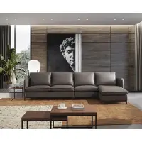 AEA Leder Eck Garnitur Sofa Couch Zimmer Sitz Landschaft L-Form Luxus Wohn Polster