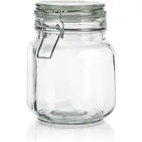 Banquet récipient en verre hermétique 1000ml. avec fermeture à déclic