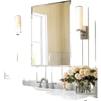 OEM Miroir de salle de bain sans cadre, design rectangulaire, clarté haute définition , 32x24 pouces