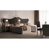 AEA Hotel Einrichtung 2x Betten + Nachttisch Design Moderne Luxus Möbel 3tlg. Set