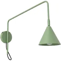 Sollux Applique NOX 1 sauge avec interrupteur 1xE14 10W acier 30x61x14cm Lighting