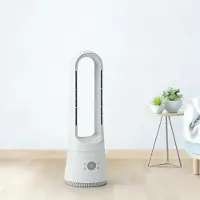 Quality Heating Ventilateur de chauffage de qualité, avec télécommande, minuterie et fonction aromatique – Ventilateur sur pied de 45W, 3 vitesses, oscillation, 109 cm