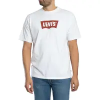 Levi's T-Shirt 'Vintage Batwing Graphic Tee' rouge / blanc
