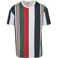 Urban Classics T-Shirt bleu marine / vert / rouge / blanc