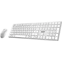 MSI Forge K210 W Combo White Fr (DE, Sans fil), Clavier, Blanc